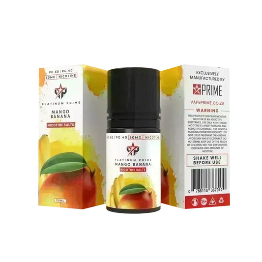 Platinum Prime Salts - Mango & Banana 30ML 50MG