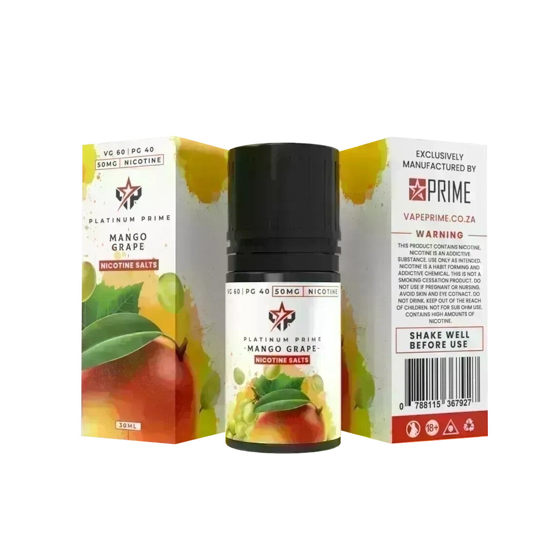 Platinum Prime Salts - Mango & Grape 30ML 50MG